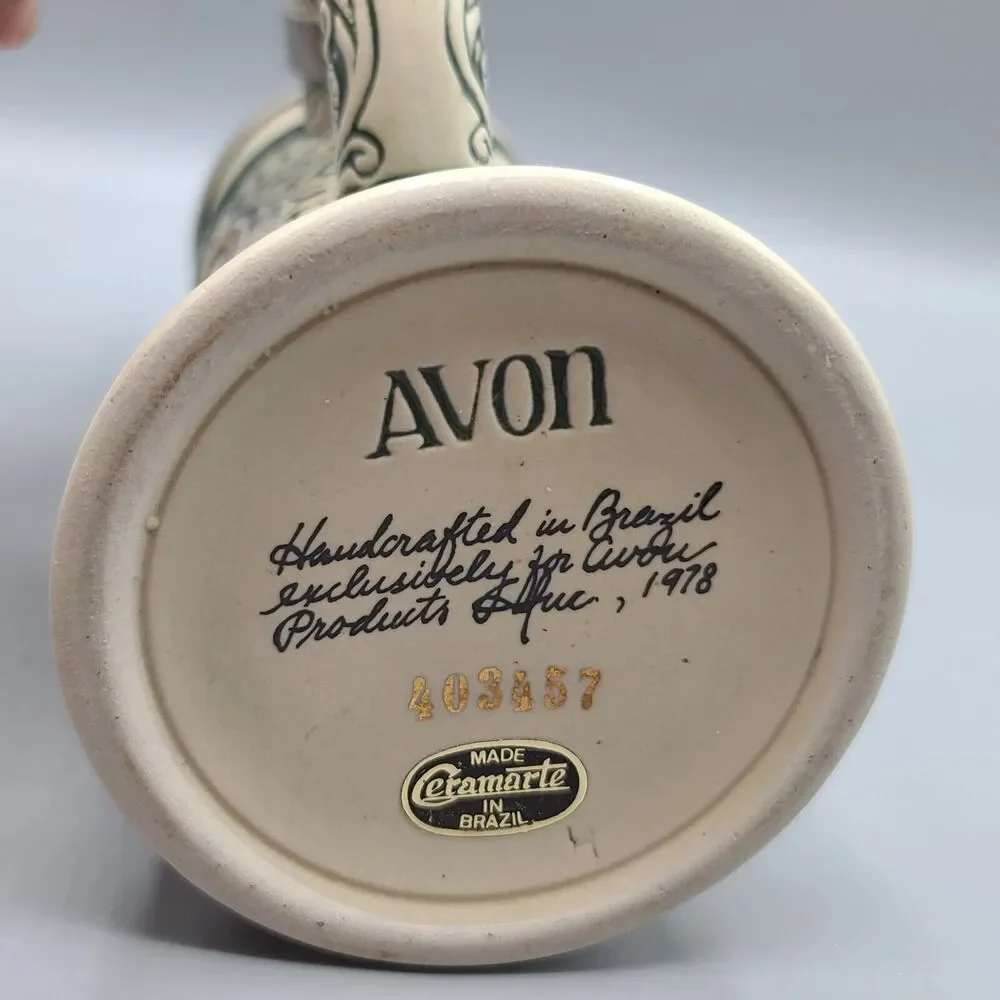 Vintage Avon Beer Stein Mug With Lid 1978 Rainbow Trout English Setter Brazil